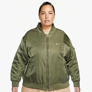Nike Reversible Varsity Bomber Jacket Loose Fit Womens Plus Sizes-3X FB3206-222